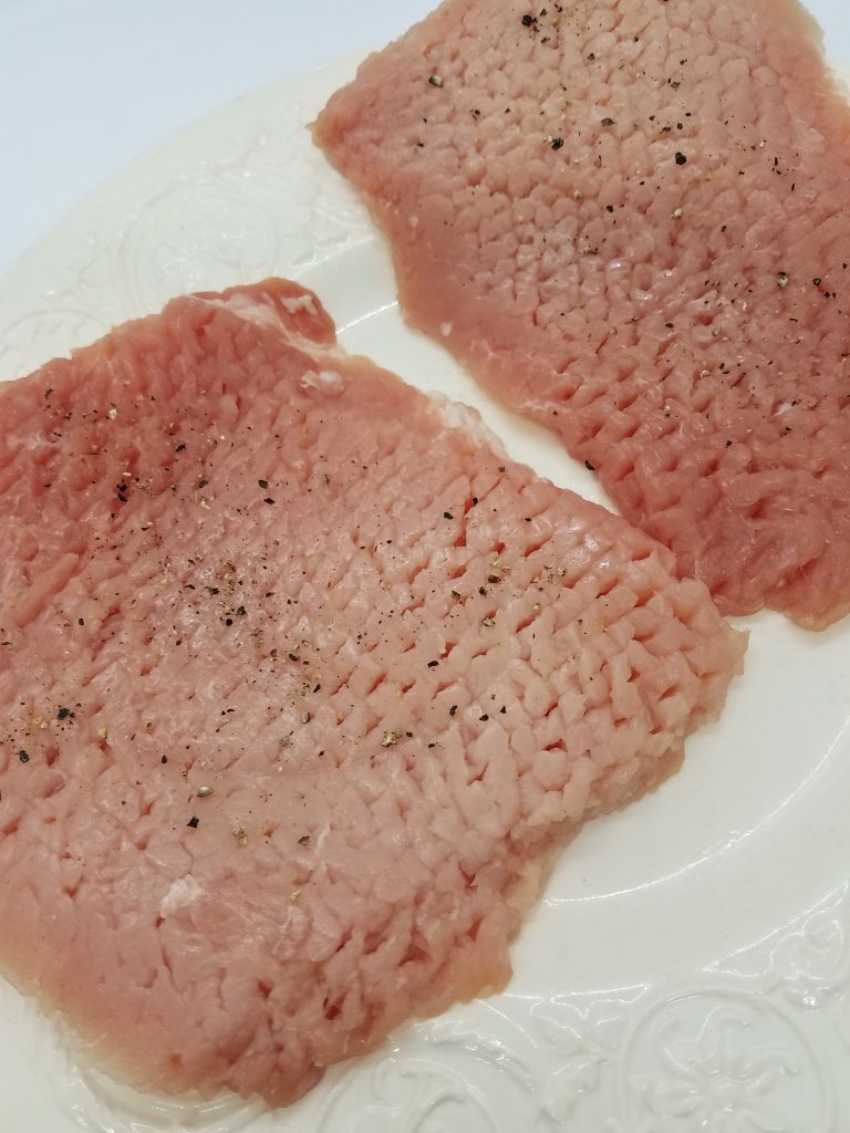 This image has an empty alt attribute; its file name is fresh-pork-cutlet-768x1024.jpg