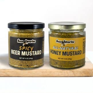 Buzz Savories Mix & Match - Spicy Beer Mustard and Honey Mustard