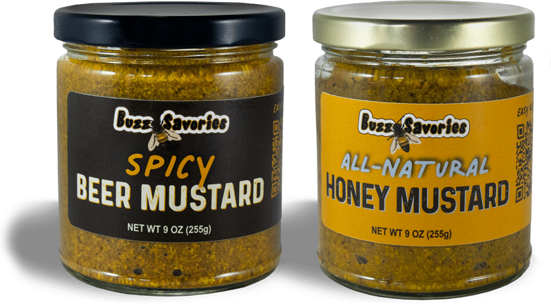 Spicy Beer Mustard and Honey Mustard