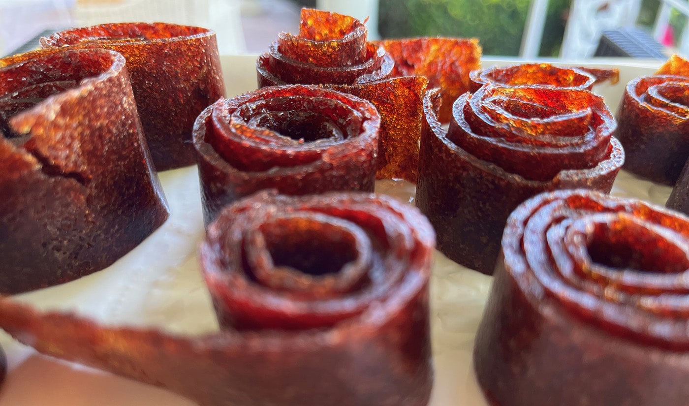 Plum and Honey Fruit Leather